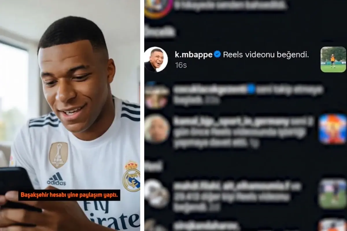 Kylian Mbappe RAMS Başakşehir paylaşımını beğendi